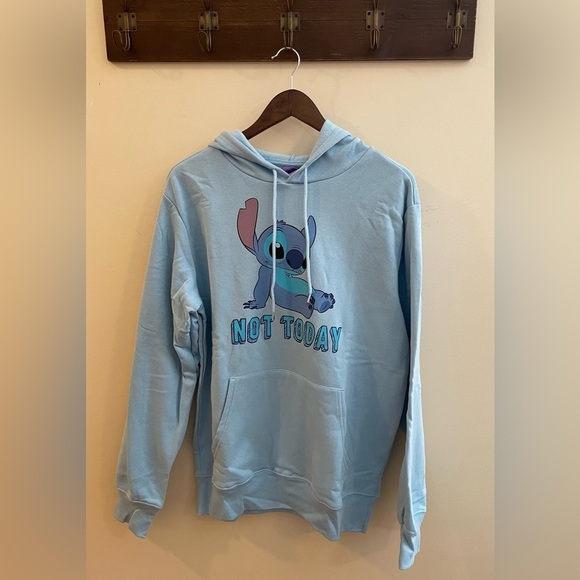 Disney Jackets & Blazers - Disney Blue Not Today Lilo & Stitch Hoodie Size Medium